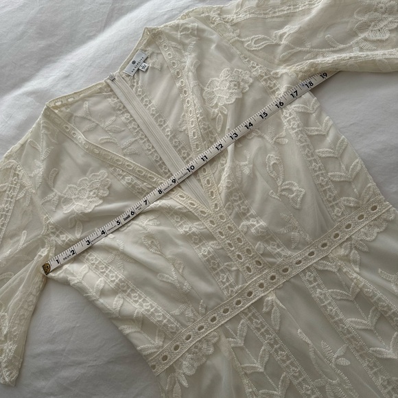 Socialite Lace Romper, cream, size L - Picture 7 of 9